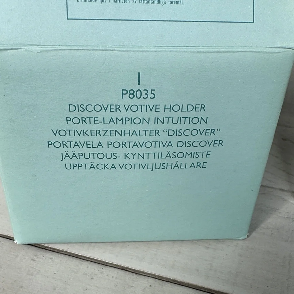 NWT PartyLite Crystal Candle Holders P8035 Discover Prism